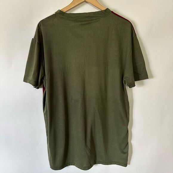 Revival Outfitters Color Block Short Sleeve Blouse Sz XL #H1032 - Picture 2 of 12